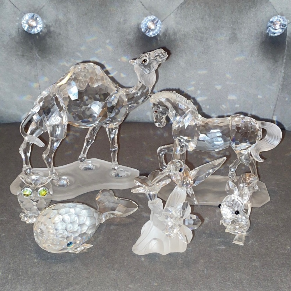 Swarovski Crystal Authentic Vintage Animal Figurine Set